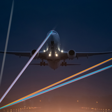 A karácsonyi lézerfények veszélyeztethetik a légi közlekedést